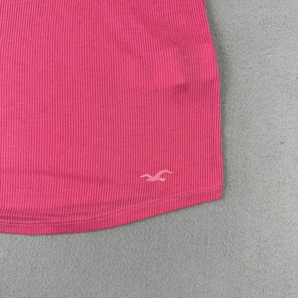 Hollister Ribbed Lace Trim Tank Camisole Medium Y2K 2000s Vintage Twilight Bird - Picture 3 of 16